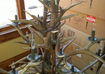 Antler chandelier