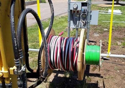 Electrical work with main meter